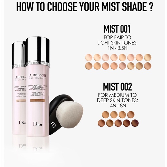 New 2WO Dior Airflash Spray Foundation - Picture 9 of 16